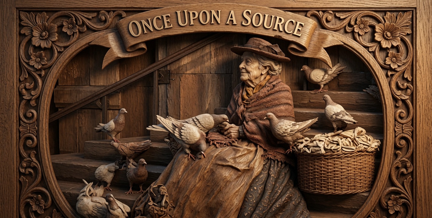 Original Feed the Birds Once Upon a Source artwork