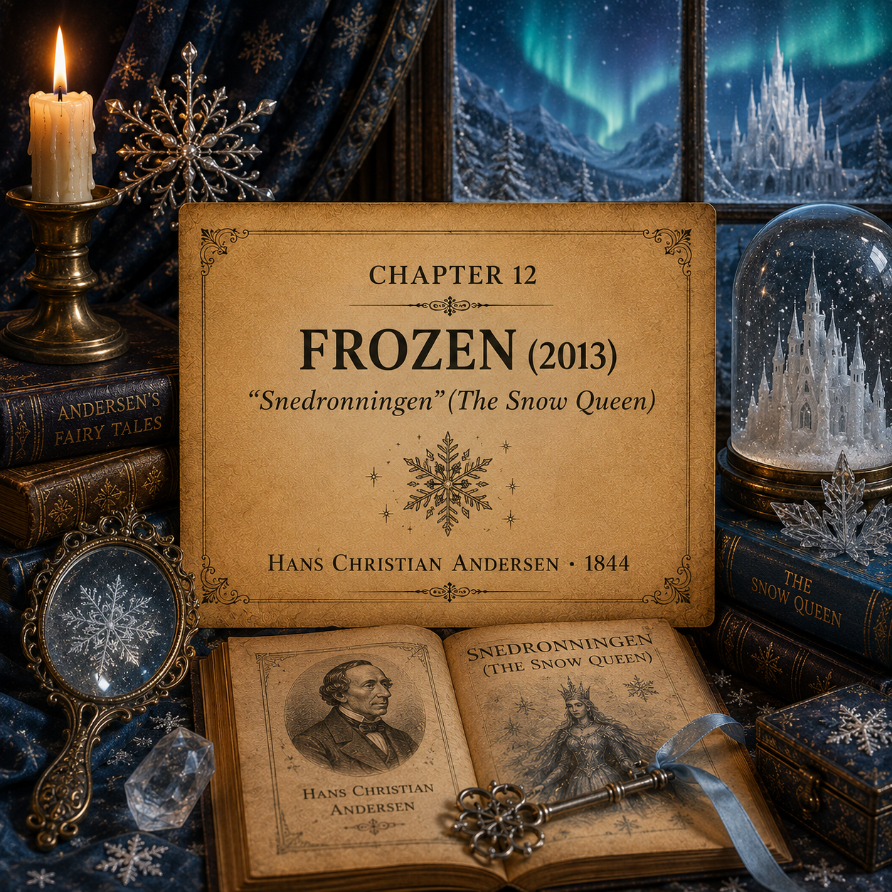 Once Upon A Source Chapter 12 — Frozen (2013), exploring its literary connection to Hans Christian Andersen’s The Snow Queen (1844).