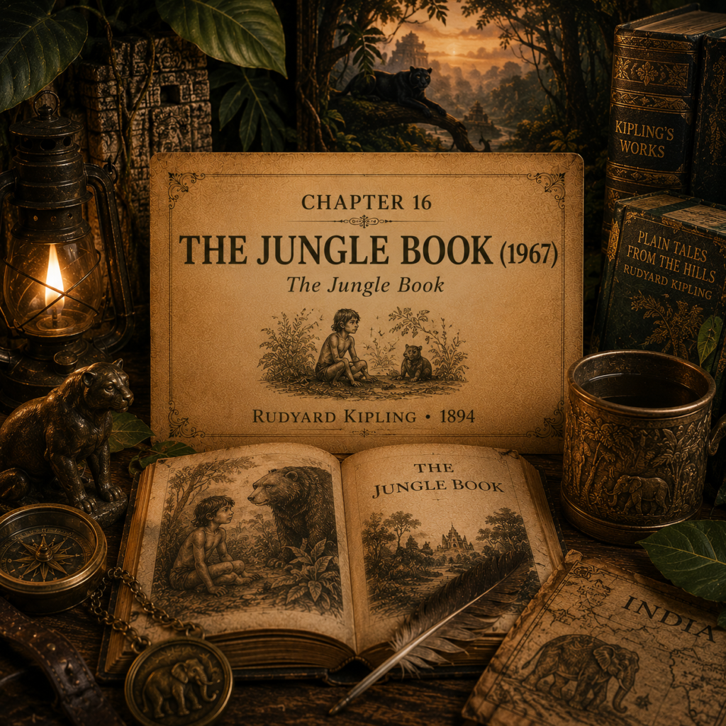 Once Upon A Source Chapter 16 — The Jungle Book (1967), exploring the literary origins of the animated film in Rudyard Kipling’s 1894 The Jungle Book.