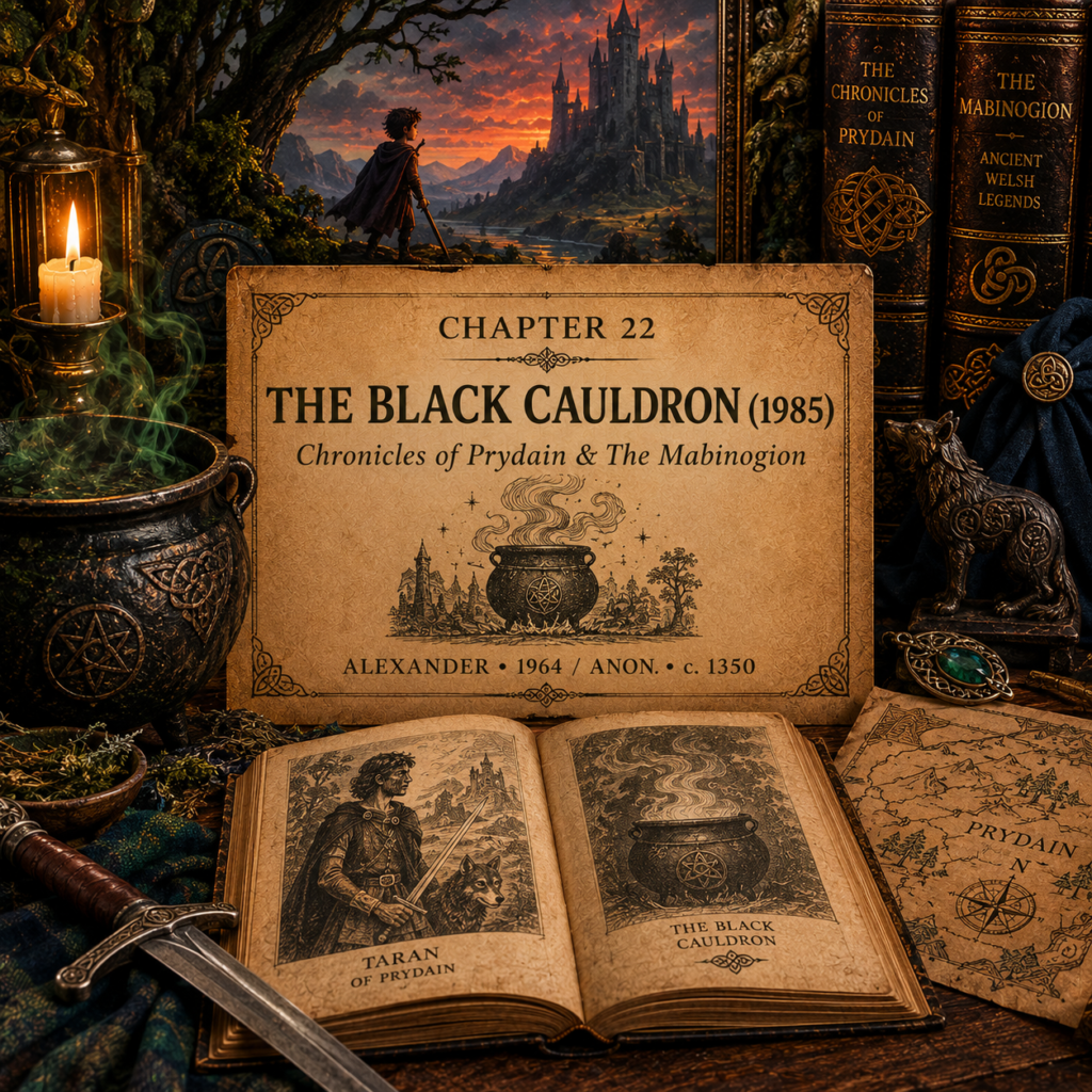 Once Upon A Source Chapter 22 — The Black Cauldron (1985) and its literary sources, The Chronicles of Prydain and The Mabinogion.