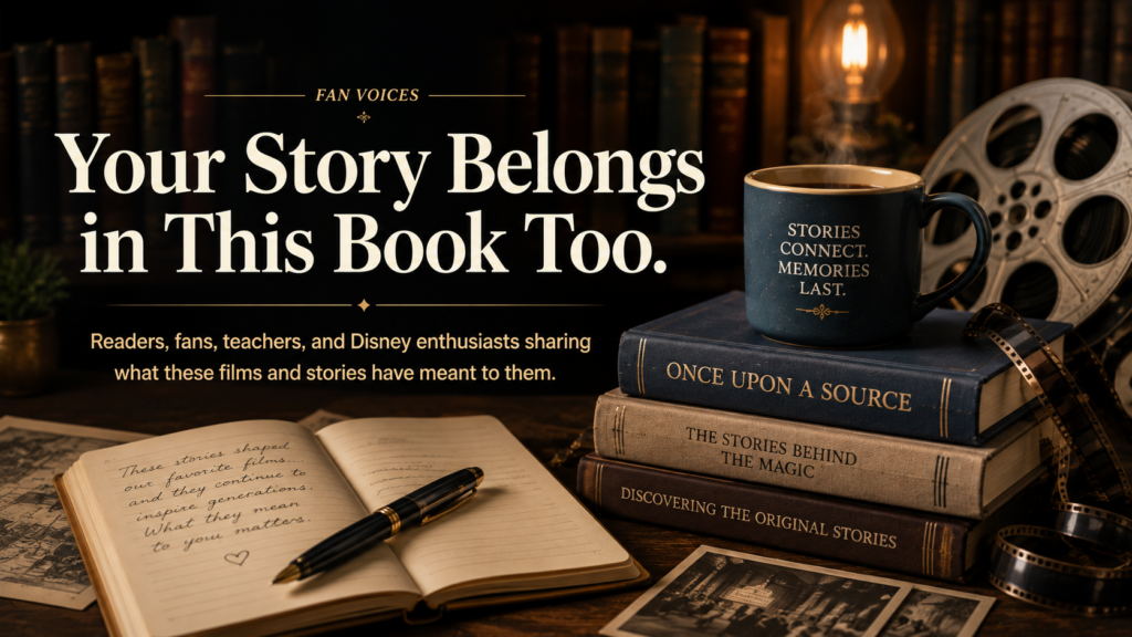 Fan Voices – readers, fans, teachers, and Disney enthusiasts sharing what classic films and their original stories have meant to them.