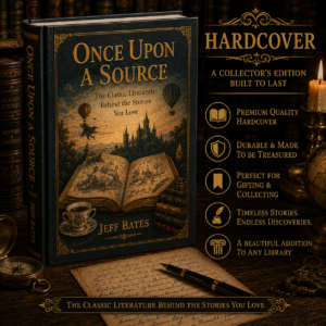 Once Upon A Source hardcover edition by Jeff Bates, exploring the classic literature behind the stories you love.